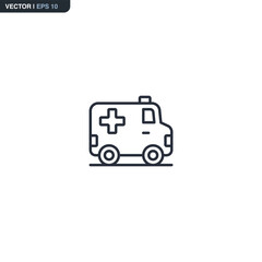 Ambulance line icon