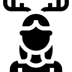 Flat vector icon of a woman, representing female identity, user profile, diversity, and gender representation. Ideal for apps, websites, avatars, team sections, social content, educational materials, 