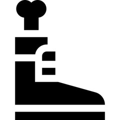 Minimalist vector icon of a human foot, suitable for medical, health, anatomy, podiatry, reflexology, or wellness-related designs. Perfect for apps, clinics, infographics, educational content, and fit
