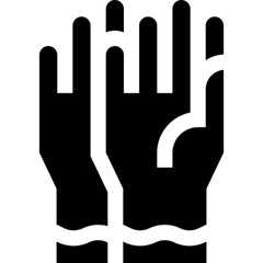 Minimalist line icon of winter gloves, symbolizing cold weather protection, winter fashion, and seasonal accessories. Ideal for clothing stores, weather apps, outdoor gear branding, holiday promotions