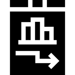 Obraz premium Minimalist line icon representing strategy, featuring a planning diagram with arrows and markers — symbolizing business planning, tactical moves, or decision-making processes. Ideal for corporate pres
