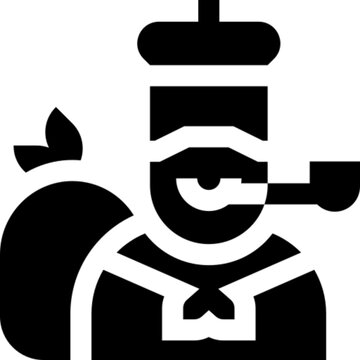 Minimalist line icon of Olentzero &mdash; the traditional Basque Christmas figure known for delivering gifts, symbolizing folklore, winter celebration, and holiday traditions. Perfect for festive greeting c