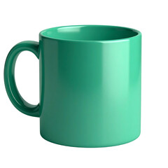 Firefly 3D Mint Hot Cocoa Mug with Thick Soft Shape Holiday Icon on Transparent Background