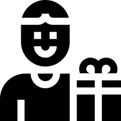 Minimalist line icon of a person, symbolizing user identity, profile, and human figure. Ideal for UI UX design, apps, websites, account settings, social media platforms, and contact interfaces. Fully 