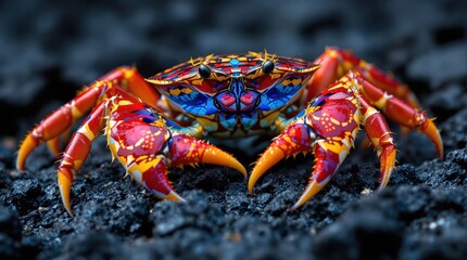 crab on a rock