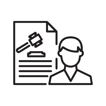 legal document and person outline clip art preview