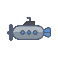 Fototapeta premium Blue video game controller icon isolated on white background