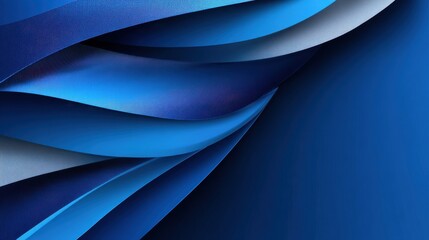 A blue and white striped background with a blue wave