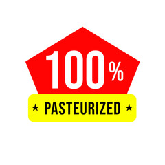 100% pasteurized png, milk process, dairy label