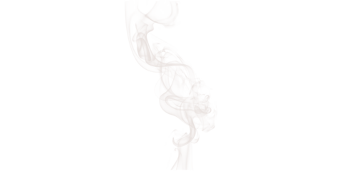 A blurry white shape with colorful accents on a black background in a vertical orientation