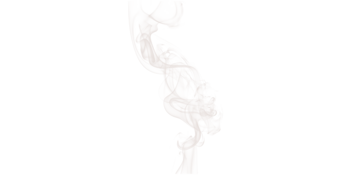 A blurry white shape with colorful accents on a black background in a vertical orientation