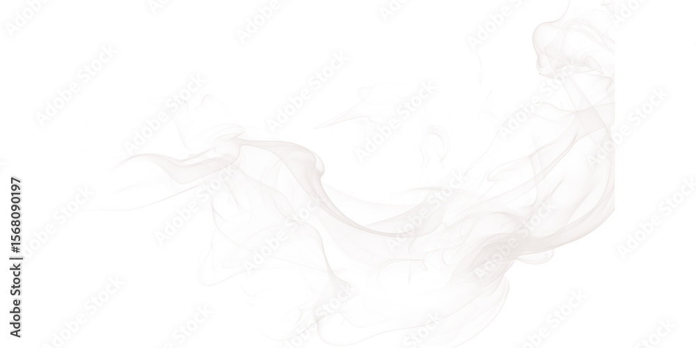 Poster Abstract white and gray pattern with black background creating a dynamic and flowing composition