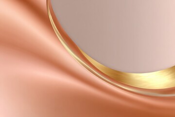A gold and pink background with a gold and pink wave