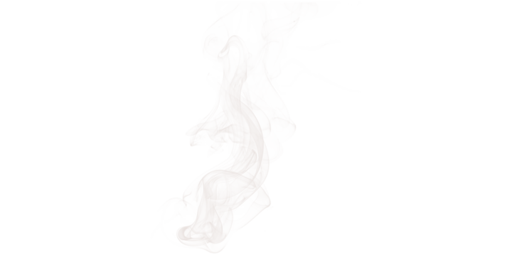 Abstract representation of a swirling white form against a stark black background with glitch effects
