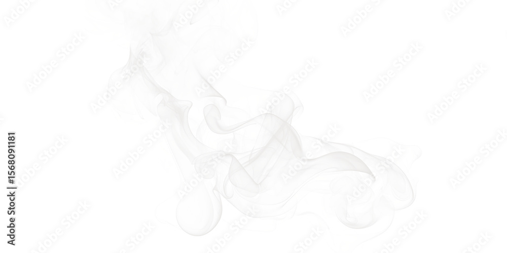 Poster Abstract image of a light shape with colorful edges on a dark background in an artistic style