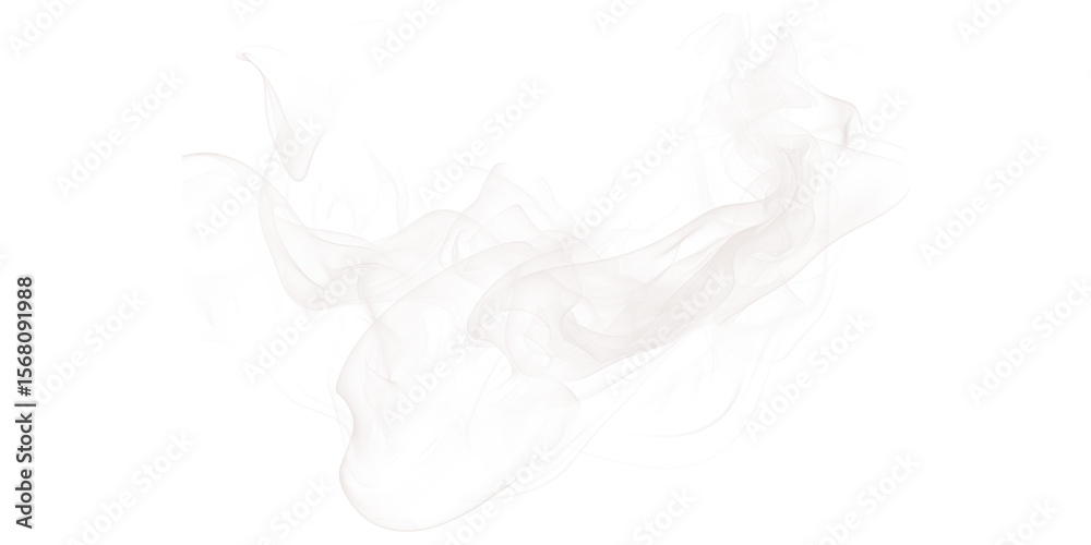 Poster abstract digital rendering showing a pale cloud like shape on a black background with pixelation