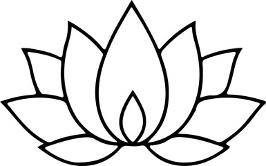Lotus Silhouette Vector Art, Minimal Lotus Silhouette Design, Black Lotus Vector Illustration, Elegant Lotus Silhouette Art, Lotus Flower Outline Vector, Sacred Lotus Silhouette Design, Simple Lotus V
