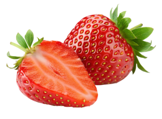 Fresh strawberries close up photo for healthy eating and summer fruit dessert ideas and strawberry recipes