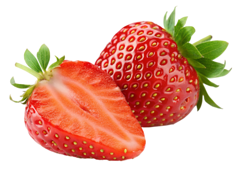 Fresh strawberries close up photo for healthy eating and summer fruit dessert ideas and strawberry recipes