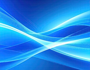 Obraz premium Abstract blue flowing lines (4)