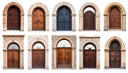 Obraz premium Various arch doorways