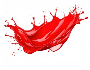 Red paint splash