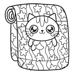 Comfy Kawaii – Cute and Easy Coloring Pages for Teens and Adults | Relaxing Japanese-Inspired Designs | Print
