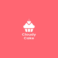 Minimalist cupcake bakery logo design template .