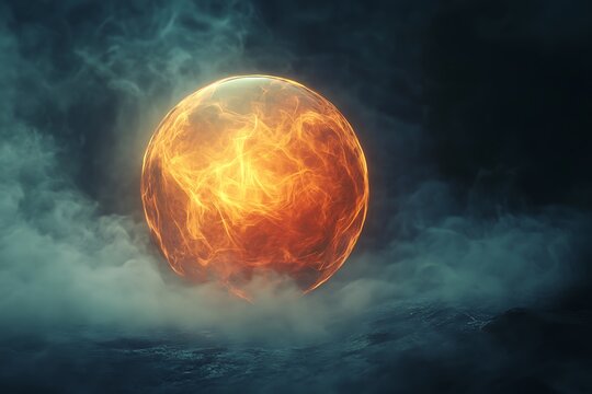 a glowing energy sphere