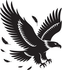 Obraz premium silhouettes of birds, set of silhouettes of birds, set of birds,