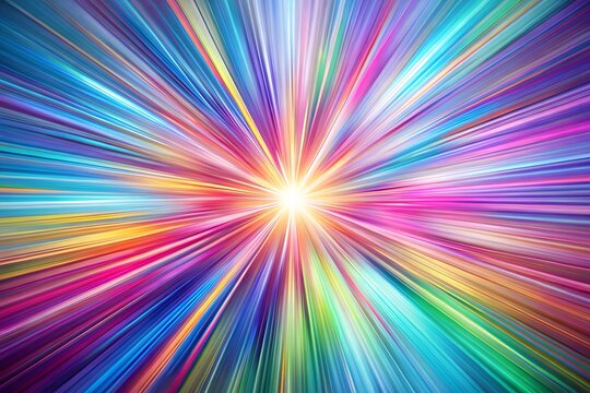 Dynamic Vibrant Sunburst Light Rays Background