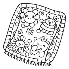 Comfy Kawaii – Cute and Easy Coloring Pages for Teens and Adults | Relaxing Japanese-Inspired Designs | Print