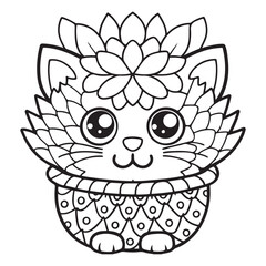 Comfy Kawaii – Cute and Easy Coloring Pages for Teens and Adults | Relaxing Japanese-Inspired Designs | Print