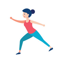 -young-woman-practicing-doing-aerobic-exercises-on.eps