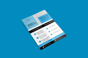 flat user interface  corporate flyer  design 