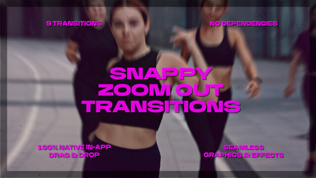 Snappy Zoom Out Transitions | Seamless Drag and Drop Cuts