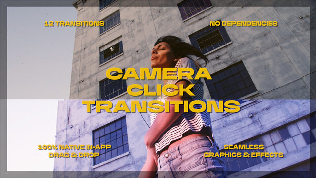 Camera Click Transitions | Seamless Drag and Drop Cuts