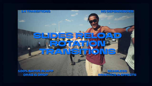 Slides Reload Rotation Transitions | Seamless Drag and Drop Cuts