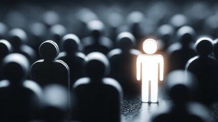 Des personnages choisis pour leurs compétences par les ressources humaines dans le cadre d'un recrutement
