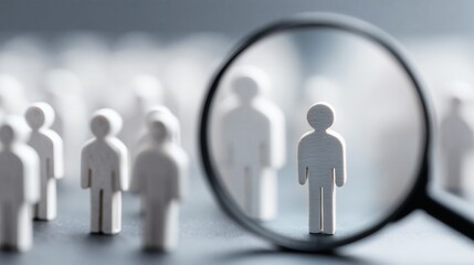 Des personnages choisis pour leurs compétences par les ressources humaines dans le cadre d'un recrutement