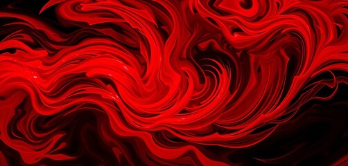 Swirling red and black abstract texture, dynamic energy,  bold,  digital