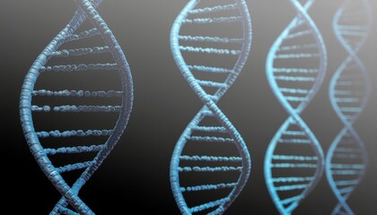 DNA on a black background