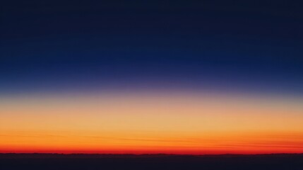 Fototapeta premium The Beautiful Sunset Over a Calm Horizon with Striking Gradients