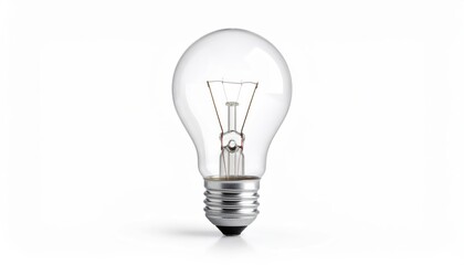 light bulb on a white background