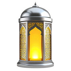 Ornate decorative lantern with warm golden light