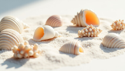 seashells on the sand