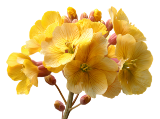 Beautiful Wallflower flower isolated on transparent background png