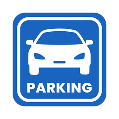 Parking sign board vector. Road Parking board symbol on transparent background PNG. Traffic sign. 