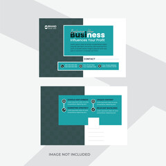 Business influences your profit postcard
