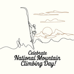 Celebrate national mountain climbing day